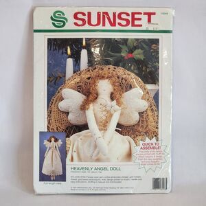 Sunset Dimensions Heavenly Angel Doll Kit 18048 18" Doll NIP‎ Sealed